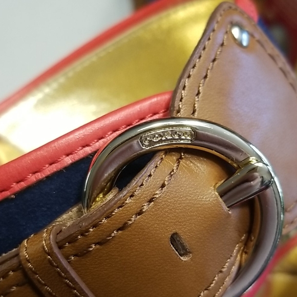 COACH Cortnee Platform Sandals - Navy/Blossom - Picture 10 of 11